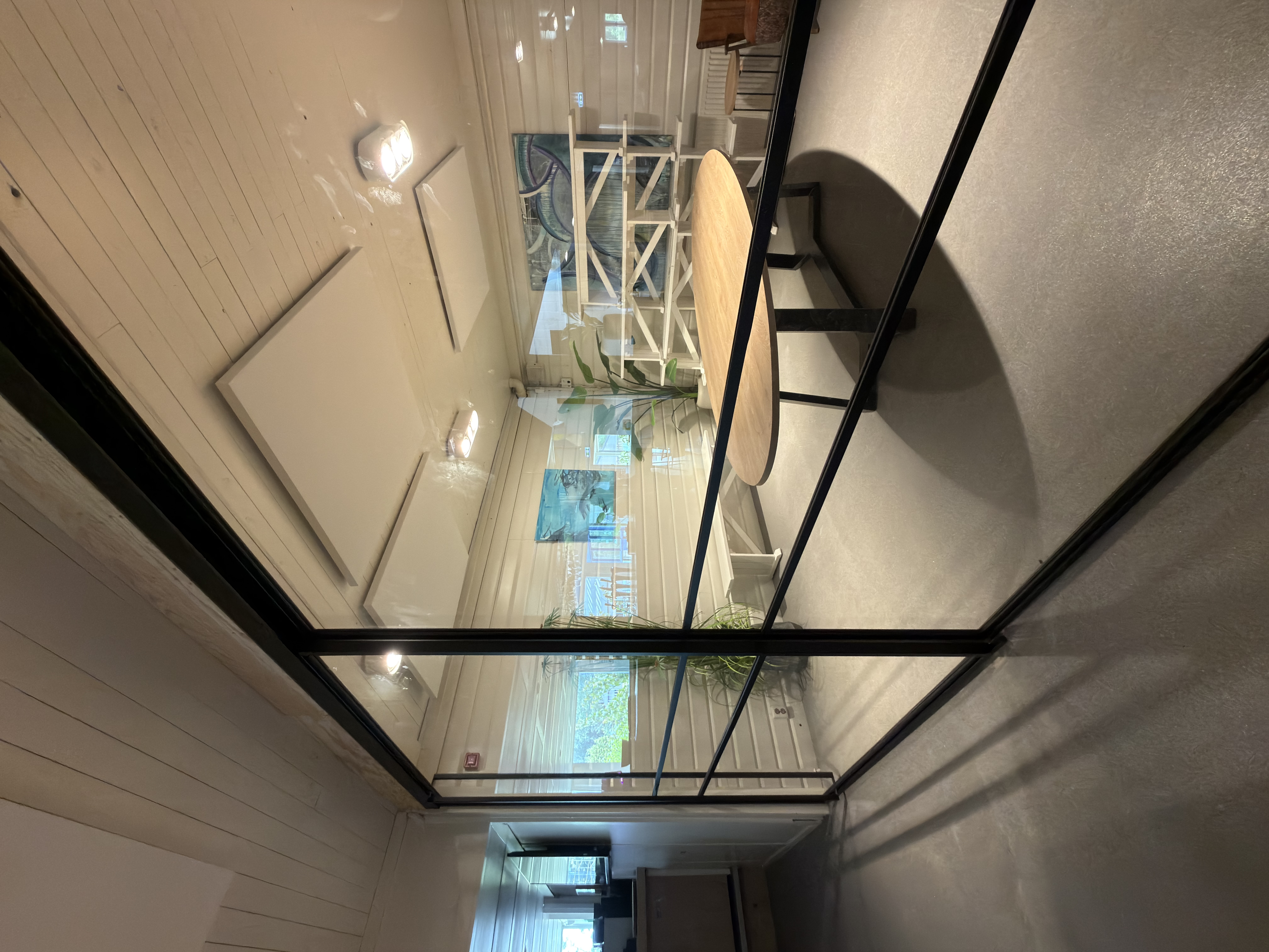 Stalen binnendeur in ral 9005 structuur — Stalen schuifdeur met softclose en zijlicht in Dordrecht